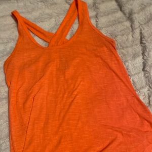 orange tank top